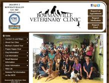 Tablet Screenshot of bowmanvilleveterinaryclinic.com